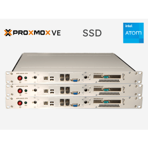 Cluster Proxmox VE a 3 Nodi B1 - Intel Atom12 Dischi SSD 4 NIC 1 Gbit - Miniserver
